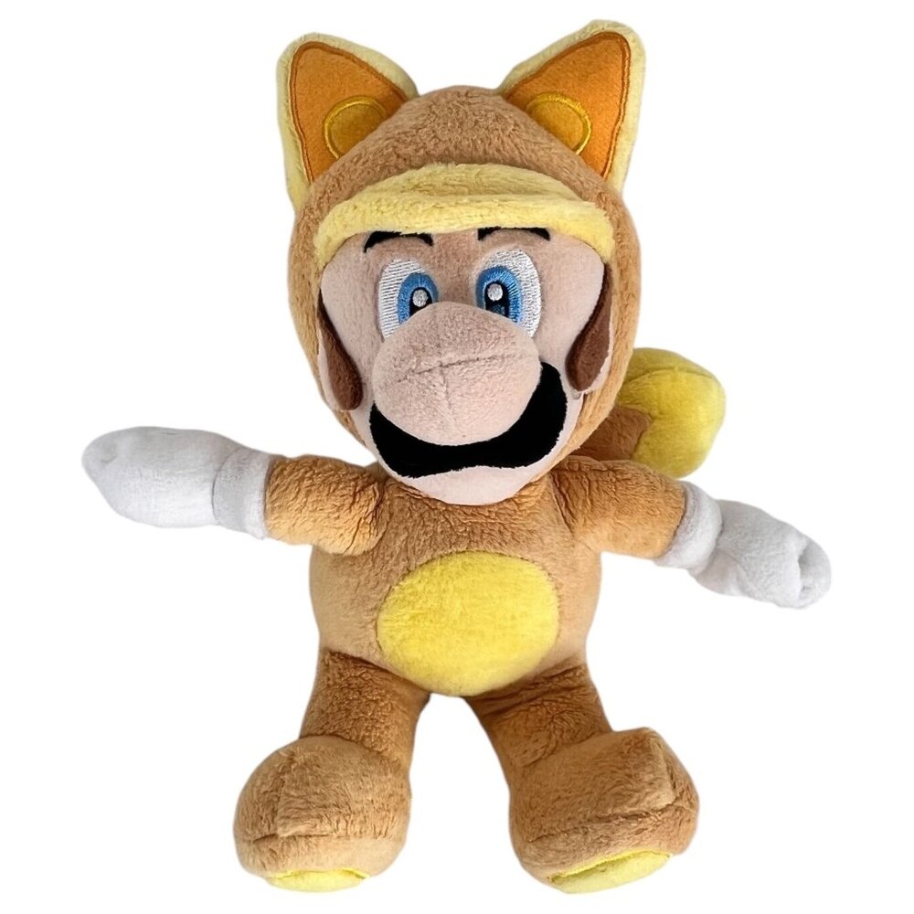 Super Mario 3D Land Kitsune Tanooki Luigi Plush Toy 7” Mario 2013 Stuffed Animal